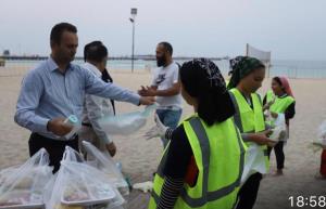 پاکسازی ساحل جزیره کیش توسط هندبالی 